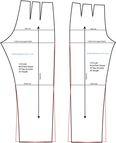 Drafting Mens Pants Pattern  PDF  Seam Sewing  Teaching Mathematics